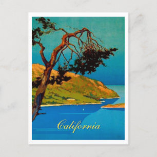 Cartão Postal De Festividades Vintage California Coast Viagem