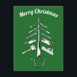 Cartão Postal De Festividades Vintage Carpentry Tools christmas gifts<br><div class="desc">Vintage carpentry tools Christmas card</div>