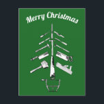 Cartão Postal De Festividades Vintage Carpentry Tools christmas gifts<br><div class="desc">Vintage carpentry tools Christmas card</div>