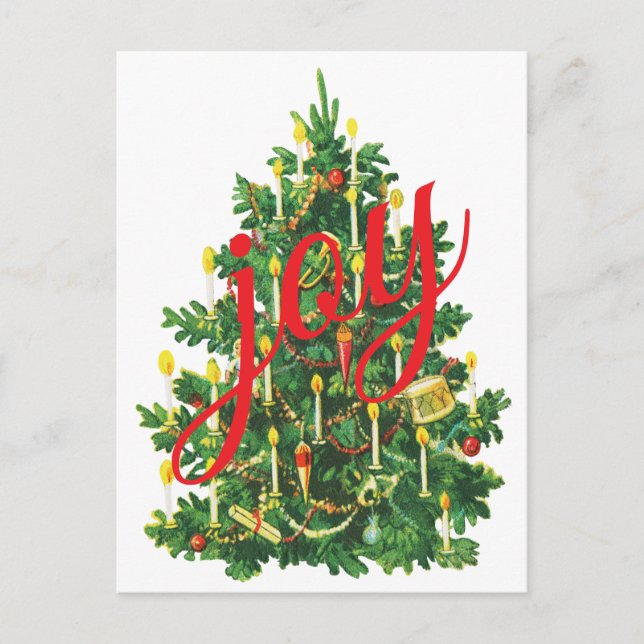 Cartão Postal De Festividades Vintage Christmas (Frente)