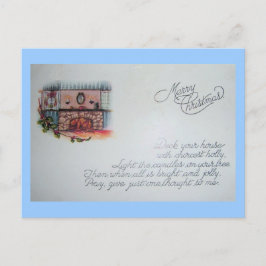 Cartão Postal De Festividades Vintage Christmas Postcard