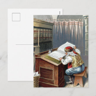 Cartão Postal De Festividades Vintage Christmas, Saint Nicholas Naughty or Nice