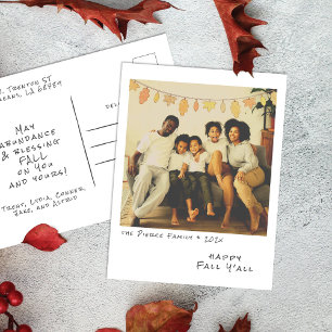 Cartão Postal De Festividades Vintage Instant Photo - Foto instantânea - Folha d