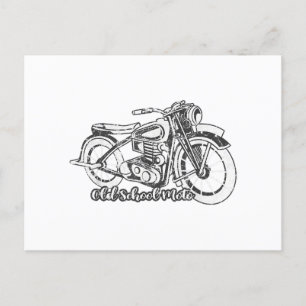 Cartão Postal De Festividades Vintage Motorcycle Shirt
