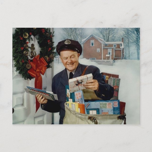 Cartão Postal De Festividades Vintage: Natal - (Frente)