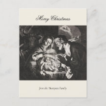 Vintage Natal Religioso Natividade Cristã