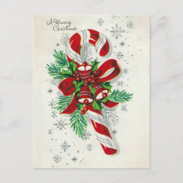 Cartão Postal De Festividades Vintage retro cartão canadiano de Natal