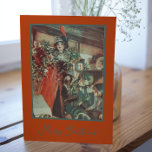 Cartão Postal De Festividades Vintage Themed Christmas Tree Gifts Lady Winter La<br><div class="desc">Este Cartaz de Natal Vermelhos,  Verdes e Feriados Beige com Jovem Senhora,  Árvore de Natal,  Ramo de Pinheiros e presentes serão perfeitos para o seu cartões de natal. Você também pode encontrar outras designs neste ponto na minha loja.</div>