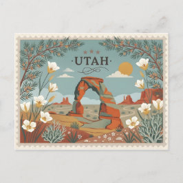 Cartão Postal De Festividades Vintage Utah Travel Delicate Arch Arches National