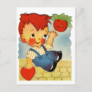 Cartão Postal De Festividades Vintage Valentine