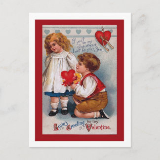 Cartão Postal De Festividades Vintage Valentine's Day Postcard , old-fashioned