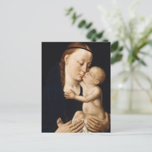 Cartão Postal De Festividades Virgem e Criança - Natal