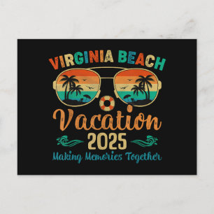 Cartão Postal De Festividades Virginia Beach Vacation 2025 Friends Family Summer