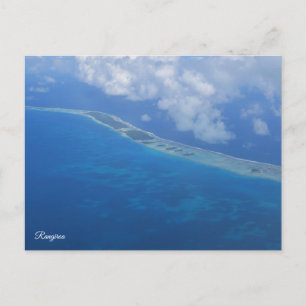 Cartão Postal De Festividades Vista aérea de Rangiroa