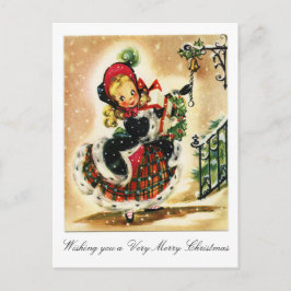 Cartão Postal De Festividades Vitoriano Muito Feliz Natal