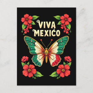 Cartão Postal De Festividades Viva México Dia da Independência do México