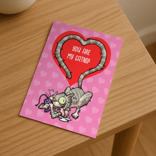 Cartão Postal De Festividades Você É Meu Gato De Namorados Engraçado De Alternat