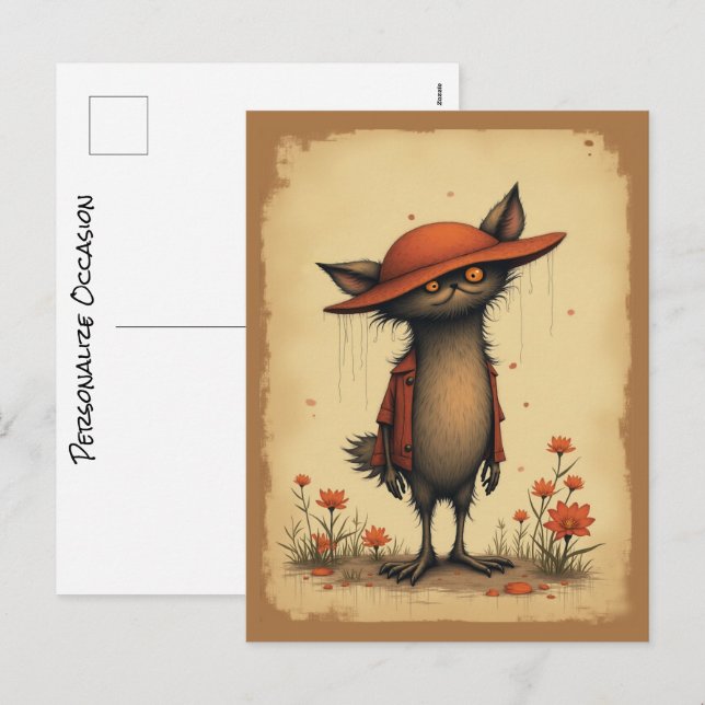 Cartão Postal De Festividades Você não achou que eu responderia, achou? Arte (Frente/Verso)