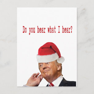 Cartão Postal De Festividades Você Ouve O Que Eu Ouço?