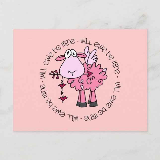 Cartão Postal De Festividades Você Será O Meu Namorados (Frente)