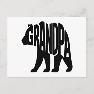 Cartão Postal De Festividades Vovô Urso