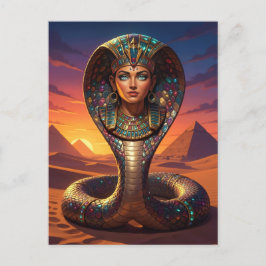 Cartão Postal De Festividades Wadjet – Egyptian Cobra Goddess´7