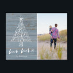 Cartão Postal De Festividades Warm Wish Coastal Beach Florida Foto<br><div class="desc">Cartões postais de Natal numa design de praia costeira "Desejos Quentes". Adicione sua foto, mensagem e nomes à frente do cartão postal e seu endereço de devolução e saudação adicional à parte traseira. Se precisar de ajuda para tirar a foto ou se tiver uma solicitação personalizada, entre em contato comigo....</div>
