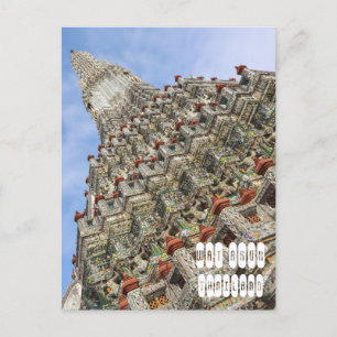 Cartão Postal De Festividades Wat Arun na Tailândia