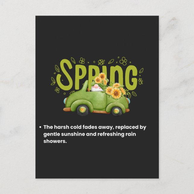 Cartão Postal De Festividades Welcoming the Warmth (Frente)