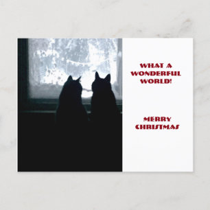 Cartão Postal De Festividades What a wonderful world!