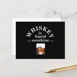 Cartão Postal De Festividades Whiskey cita bebidas alcoólicas engraçadas dizendo