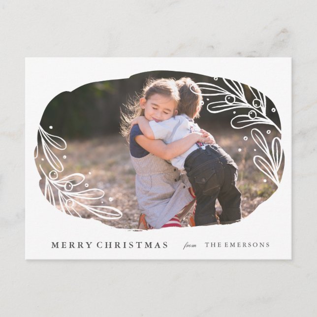 Cartão Postal De Festividades White Mistletoe - Cartão-postal de férias (Frente)