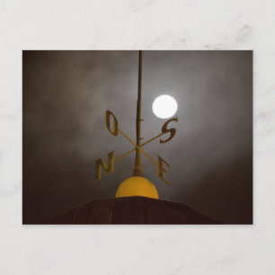 Cartão Postal De Festividades Windrose atop the Lighthouse on Cerro Santa