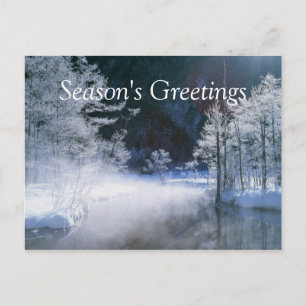 Cartão Postal De Festividades Winter River - Customizable Postcards