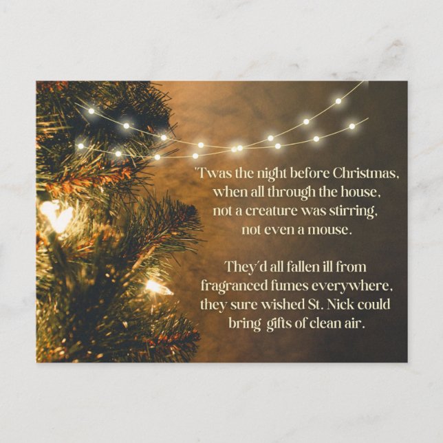 Cartão Postal De Festividades Wish for Clean Air (Frente)
