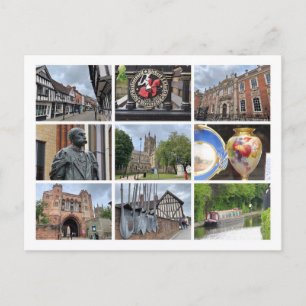 Cartão Postal De Festividades Worcester
