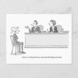 Cartão Postal De Festividades Work Life Balance