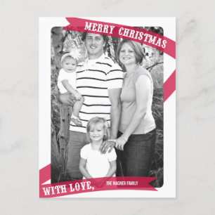 Cartão Postal De Festividades Wrapped With Love Christmas Photo Card Postcard
