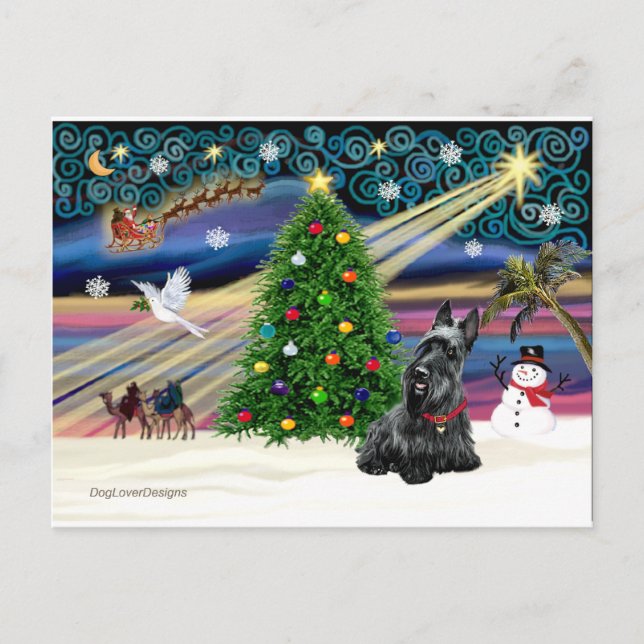 Cartão Postal De Festividades XMAS MAGIC-Scottie2B (Frente)