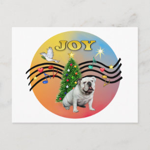Cartão Postal De Festividades Xmas Music (R-Gr) - Bulldog Inglês