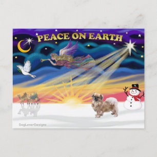 Cartão Postal De Festividades Xmas Sunrise - Espanhol Tibetano 1