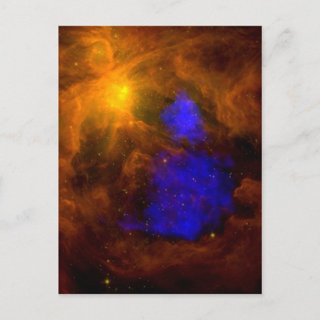 Cartão Postal De Festividades XRay Santa Claus in Orion (Frente)