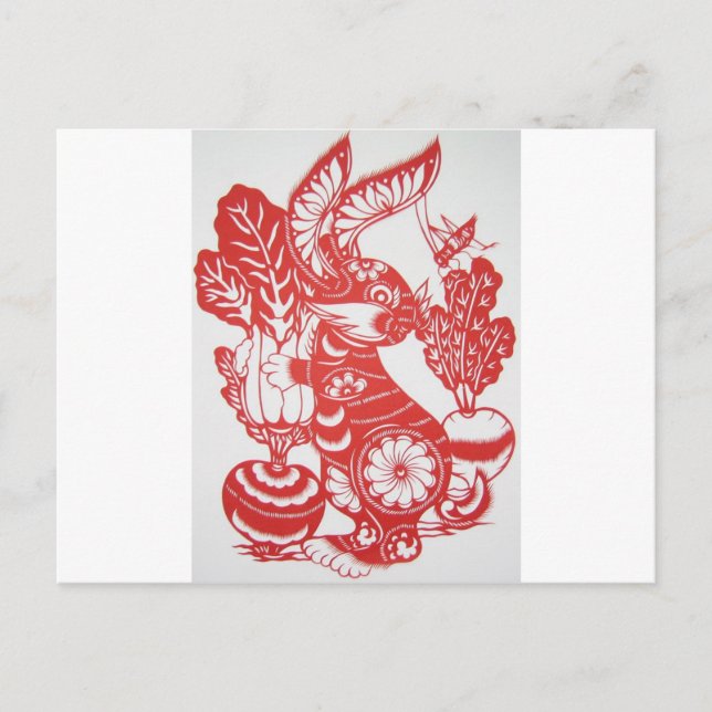 Cartão Postal De Festividades Year of the Rabbit 2011 (Frente)