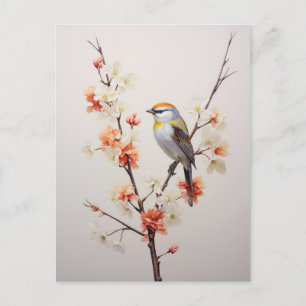 Cartão Postal De Festividades Yellowhammer Bird