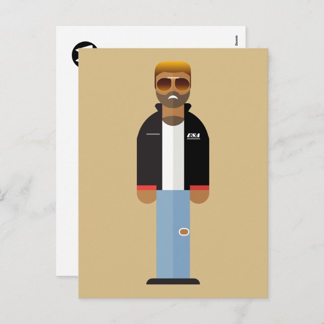 Cartão Postal De Festividades Yog – Retro Pop Icon Postcard (Frente/Verso)