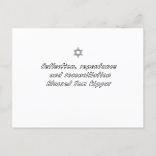 Cartão Postal De Festividades Yom Kippur