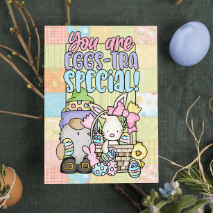 Cartão Postal De Festividades You Are Eggs-Tra Special