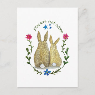 Cartão Postal De Festividades You Are Not Alone Postcard