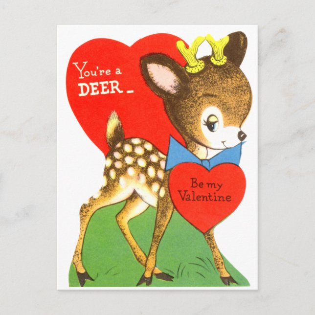 Cartão Postal De Festividades You're a Deer Valentine (Frente)