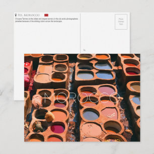 Cartão postal de Fez, Marrocos